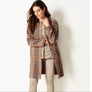 J. Jill Wool Blend Snap Front Oversized Plaid Jacket Women’s Size XL Petite